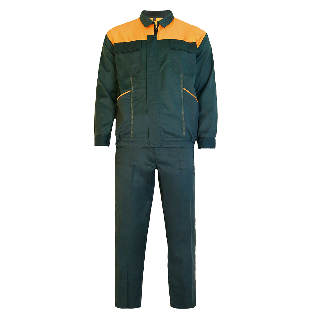 لباس کار اطلس ( سبز-زردپرتقالی) برند مکسون_MAXON